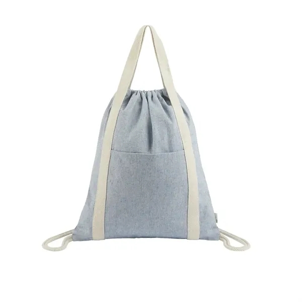 Renew II 9 oz. Recycled Cotton Drawstring Bag - Renew II 9 oz. Recycled Cotton Drawstring Bag - Image 2 of 2