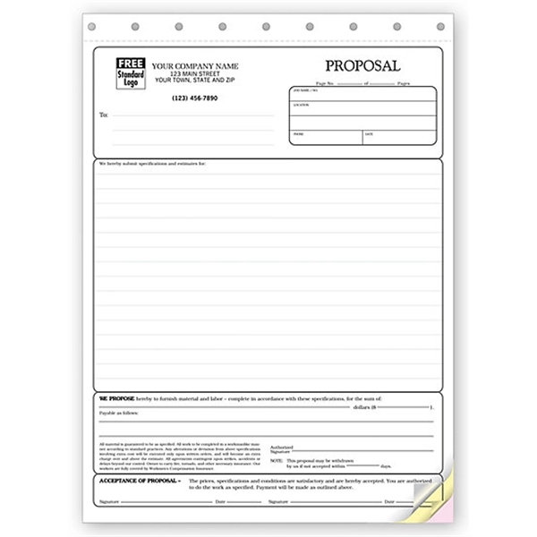 Proposals, Stationery Quality - Proposals, Stationery Quality - Image 0 of 0