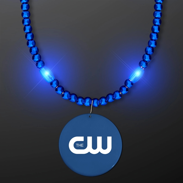 LED Light Beads with Medallion - LED Light Beads with Medallion - Image 1 of 8