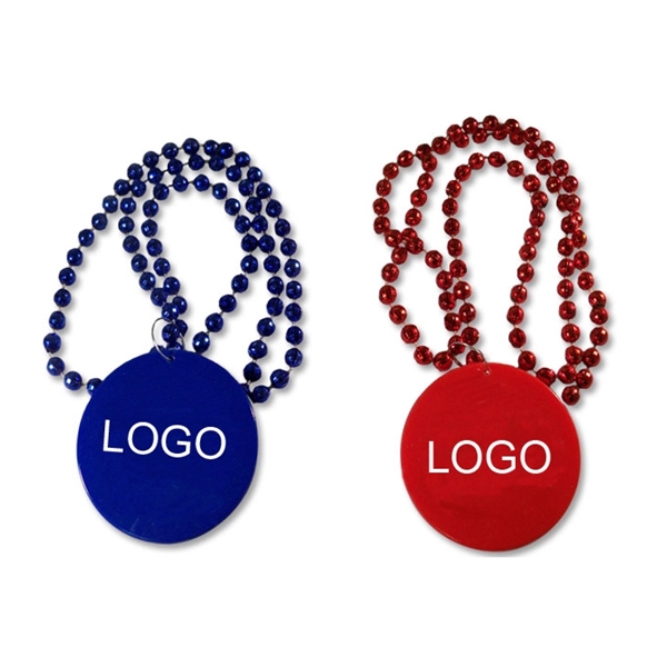 Mardi Gras Beads with Medallion - Mardi Gras Beads with Medallion - Image 4 of 4