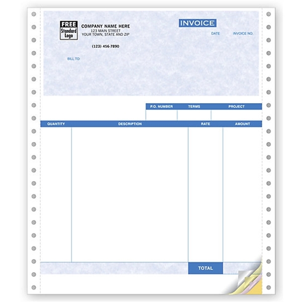 Service Invoices, Continuous, Parchment - Service Invoices, Continuous, Parchment - Image 0 of 0
