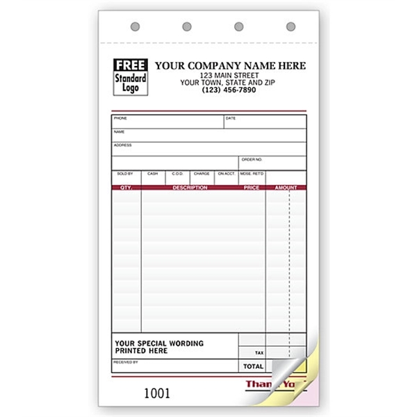 Sales Slips, With Special Wording - Sales Slips, With Special Wording - Image 0 of 0