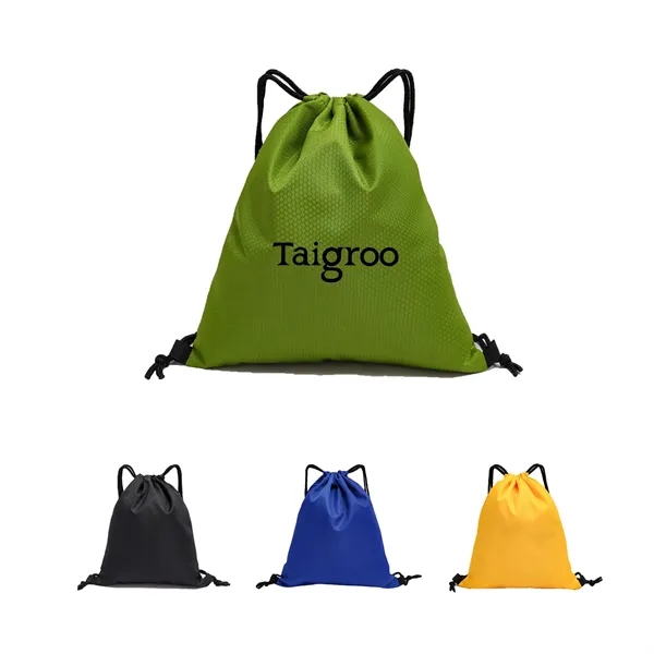 Small Polyester Drawstring Backpack - Small Polyester Drawstring Backpack - Image 0 of 4