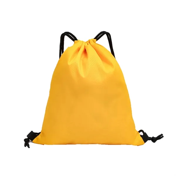 Small Polyester Drawstring Backpack - Small Polyester Drawstring Backpack - Image 4 of 4