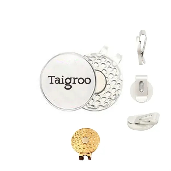 Golf Hat Clip w/ Full Color Ball Marker - Golf Hat Clip w/ Full Color Ball Marker - Image 0 of 2