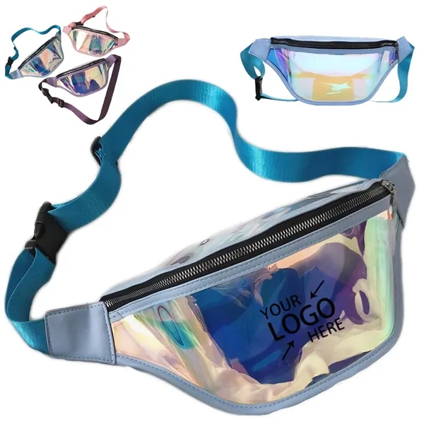 Fashionable Holographic Clear Neon Fanny Pack Waist Bag - Fashionable Holographic Clear Neon Fanny Pack Waist Bag - Image 0 of 7
