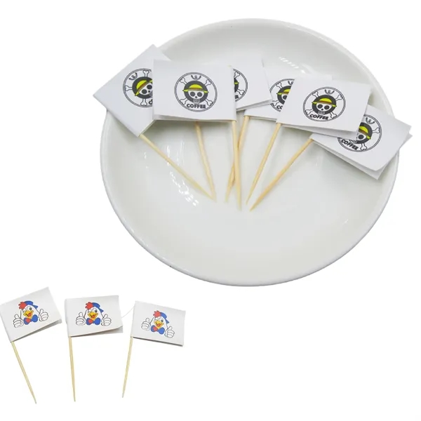 Portable Customizable Toothpick Flag for Food - Portable Customizable Toothpick Flag for Food - Image 0 of 2