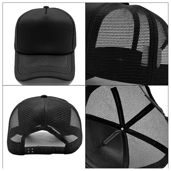 Adjustable Mesh Sports Baseball Cap Trucker Hat - Adjustable Mesh Sports Baseball Cap Trucker Hat - Image 3 of 7