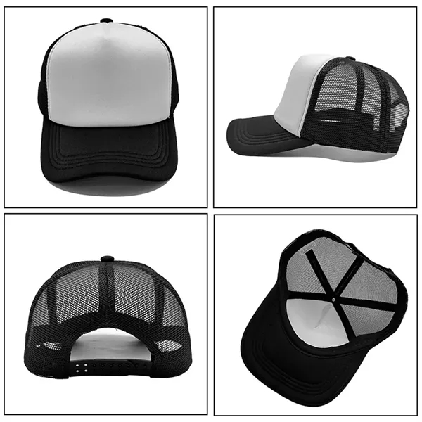 Adjustable Mesh Sports Baseball Cap Trucker Hat - Adjustable Mesh Sports Baseball Cap Trucker Hat - Image 4 of 7