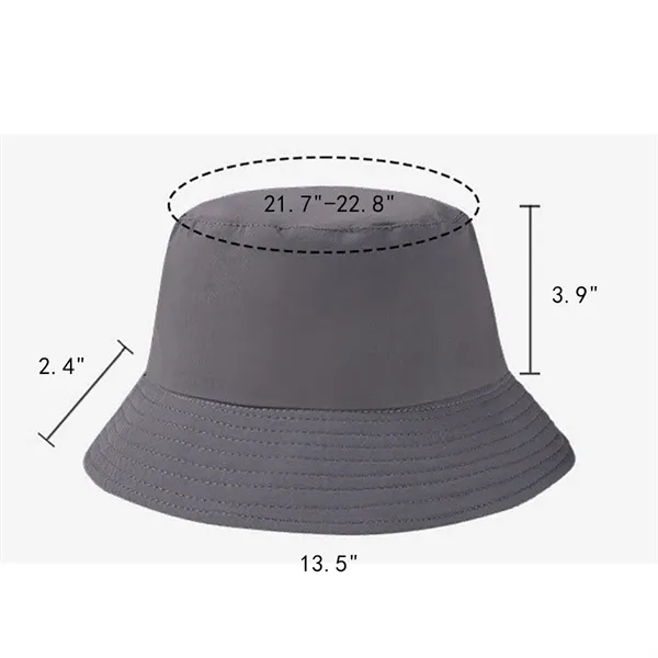 Custom Stylish Summer Plain Colour Cotton Bucket Hat - Custom Stylish Summer Plain Colour Cotton Bucket Hat - Image 2 of 6