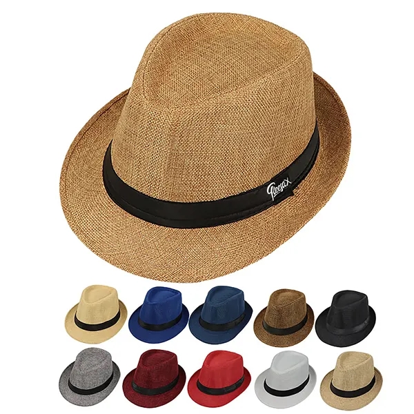 Unisex Vintage Twill Panama Fedora Hat (Free Shipping) - Unisex Vintage Twill Panama Fedora Hat (Free Shipping) - Image 0 of 5