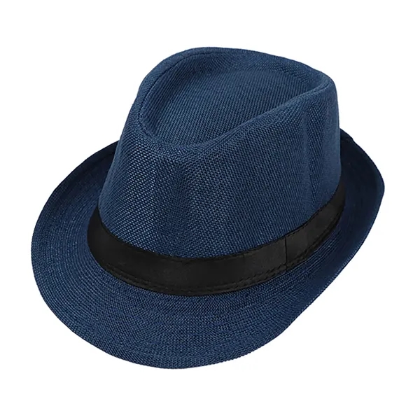 Unisex Vintage Twill Panama Fedora Hat (Free Shipping) - Unisex Vintage Twill Panama Fedora Hat (Free Shipping) - Image 3 of 5