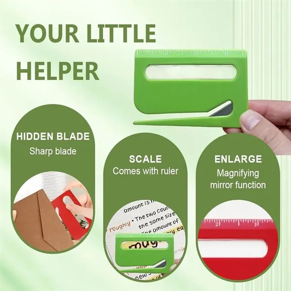 3-in-1 Envelope Opener with Scale and Magnifier - 3-in-1 Envelope Opener with Scale and Magnifier - Image 3 of 7