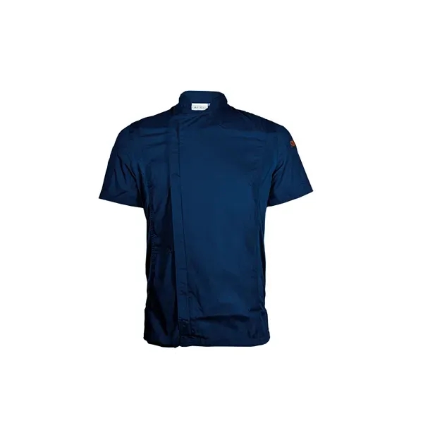 Men's Short Sleeve Modern Chef Coat - Men's Short Sleeve Modern Chef Coat - Image 5 of 11