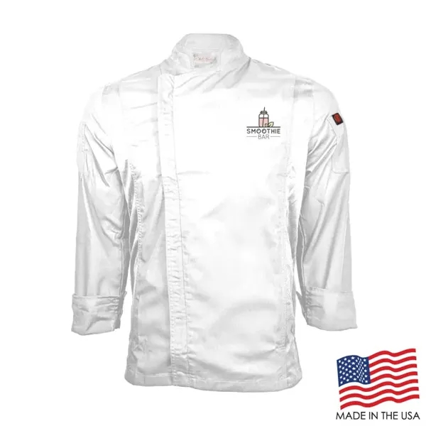 Men's Long Sleeve Modern Chef Coat - Men's Long Sleeve Modern Chef Coat - Image 3 of 5