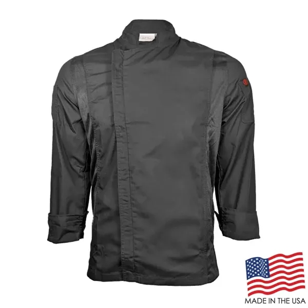 Men's Long Sleeve Modern Chef Coat - Men's Long Sleeve Modern Chef Coat - Image 2 of 5