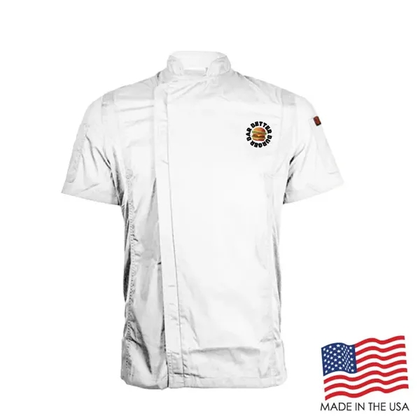 Men's Short Sleeve Modern Chef Coat - Men's Short Sleeve Modern Chef Coat - Image 0 of 11