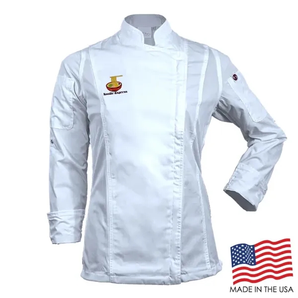Women's Long Sleeve Modern Chef Coat - Women's Long Sleeve Modern Chef Coat - Image 1 of 3
