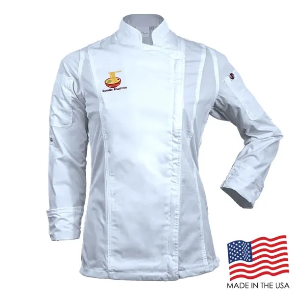 Women's Long Sleeve Modern Chef Coat - Women's Long Sleeve Modern Chef Coat - Image 0 of 3