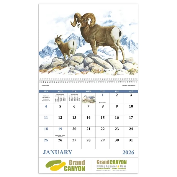 Good Value™ Wildlife Trek - Spiral Calendar - Good Value™ Wildlife Trek - Spiral Calendar - Image 4 of 5