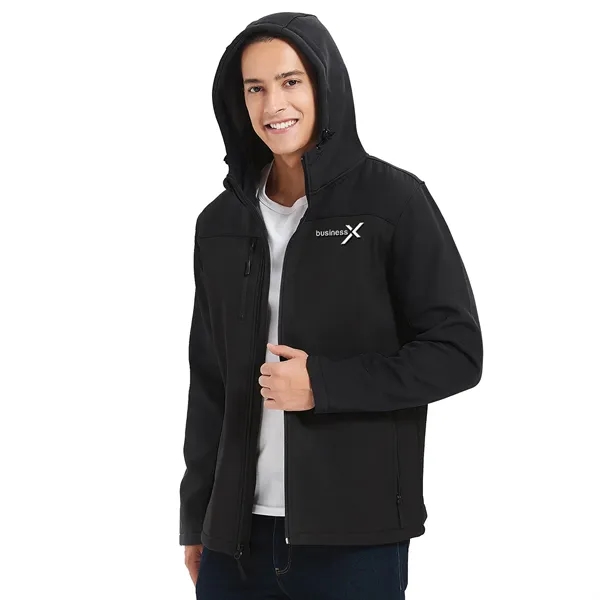Men's Hooded Core Soft Shell Jacket - Men's Hooded Core Soft Shell Jacket - Image 1 of 7