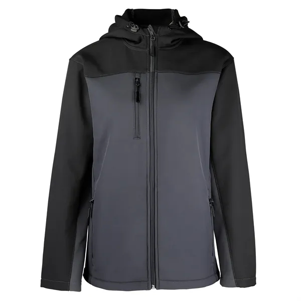 Men's Hooded Core Soft Shell Jacket - Men's Hooded Core Soft Shell Jacket - Image 5 of 7