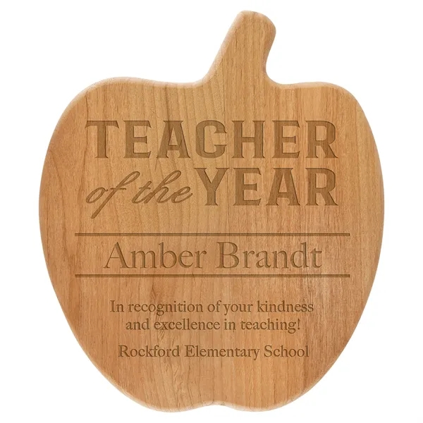8" x 9 1/2" Alder Apple Plaque - 8" x 9 1/2" Alder Apple Plaque - Image 0 of 2