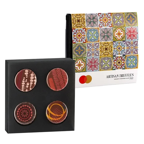 4 Piece Artisan Truffles - Option 1 - 4 Piece Artisan Truffles - Option 1 - Image 0 of 1