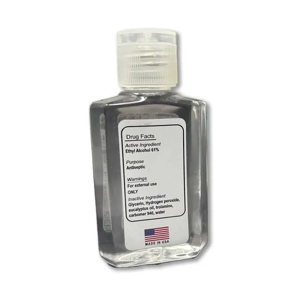 Hand Sanitizer, 61% Gel, 2 oz Bottle with Custom Label - Hand Sanitizer, 61% Gel, 2 oz Bottle with Custom Label - Image 3 of 3