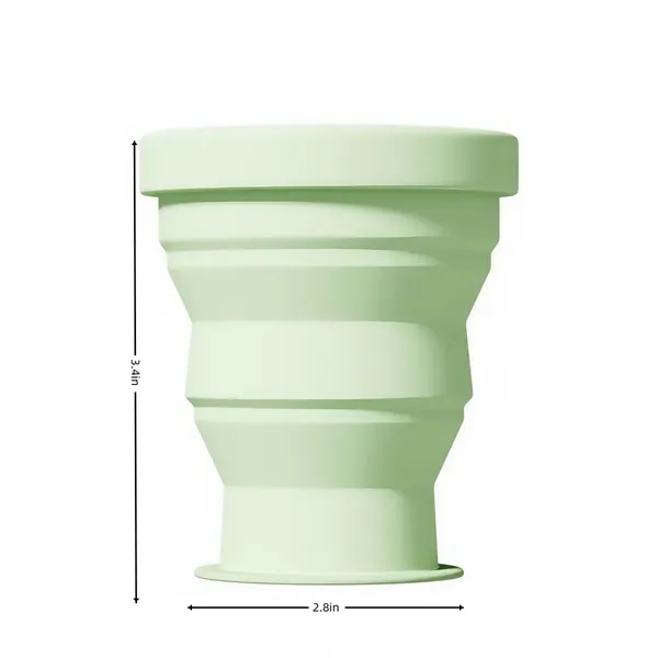 7oz Silicone Collapsible Travel Cup Foldable - 7oz Silicone Collapsible Travel Cup Foldable - Image 8 of 8