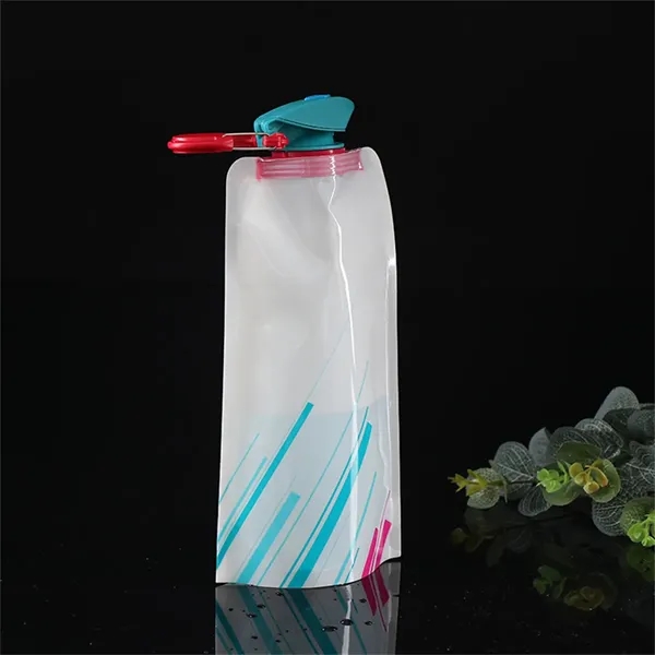 24oz Foldable Water Bottle with Leakproof Lid - 24oz Foldable Water Bottle with Leakproof Lid - Image 4 of 6