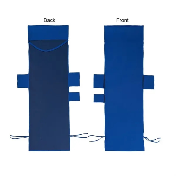 Portable Microfiber Beach Lounge Chair Towel W/ Side Pockets - Portable Microfiber Beach Lounge Chair Towel W/ Side Pockets - Image 3 of 5