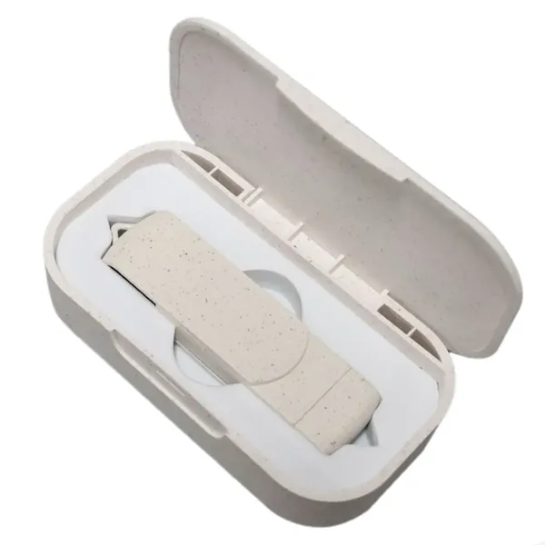 Custom Eco-Friendly Wheat Straw USB Drive, USB 3.0 - Custom Eco-Friendly Wheat Straw USB Drive, USB 3.0 - Image 2 of 6