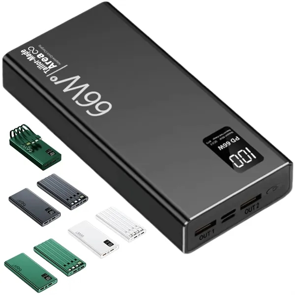 66W Power Bank 20000mAh USB PD Fast Charging Power Banks - 66W Power Bank 20000mAh USB PD Fast Charging Power Banks - Image 0 of 5