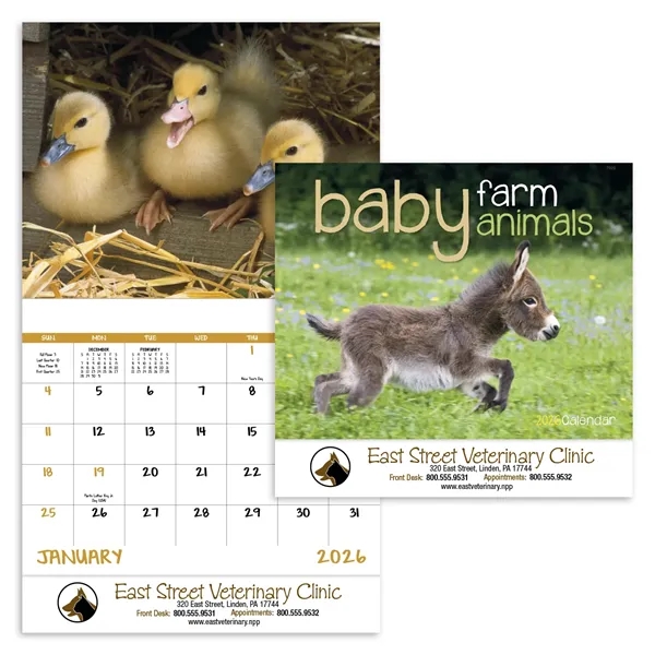 Good Value™ Baby Farm Animals - Stapled Calendar - Good Value™ Baby Farm Animals - Stapled Calendar - Image 5 of 6