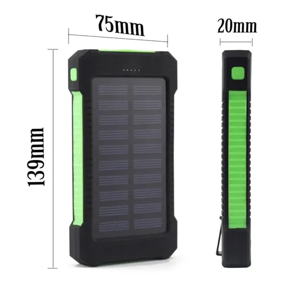 20000mAh Outdoor Waterproof Solar Charger Power Bank - 20000mAh Outdoor Waterproof Solar Charger Power Bank - Image 1 of 8