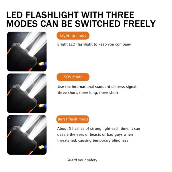 20000mAh Outdoor Waterproof Solar Charger Power Bank - 20000mAh Outdoor Waterproof Solar Charger Power Bank - Image 5 of 8