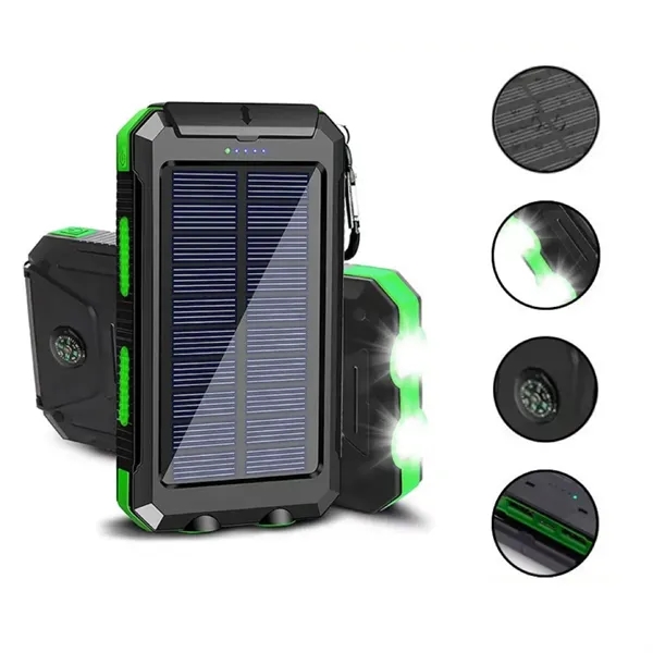 20000mAh Outdoor Waterproof Solar Charger Power Bank - 20000mAh Outdoor Waterproof Solar Charger Power Bank - Image 7 of 8