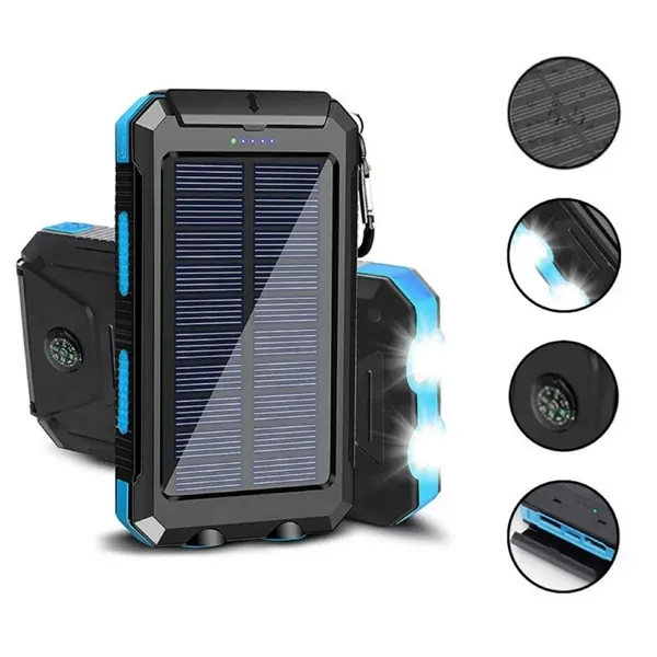 20000mAh Outdoor Waterproof Solar Charger Power Bank - 20000mAh Outdoor Waterproof Solar Charger Power Bank - Image 8 of 8