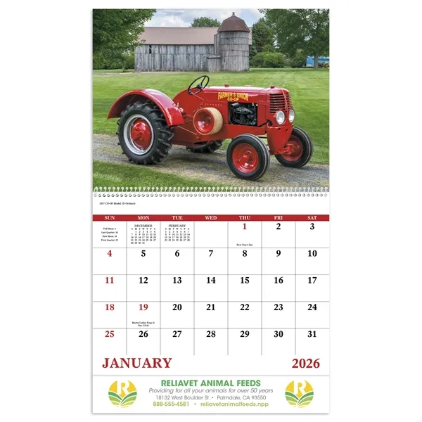 Good Value™ Classic Tractor - Spiral Calendar - Good Value™ Classic Tractor - Spiral Calendar - Image 3 of 6