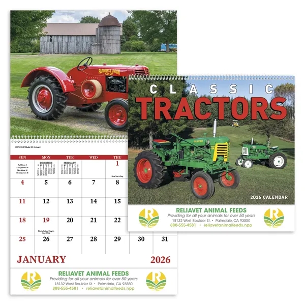 Good Value™ Classic Tractor - Spiral Calendar - Good Value™ Classic Tractor - Spiral Calendar - Image 5 of 6