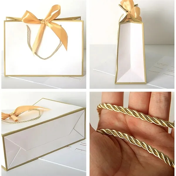 Luxury Customized Gift Paper Bags with Handle And Ribbon - Luxury Customized Gift Paper Bags with Handle And Ribbon - Image 2 of 7