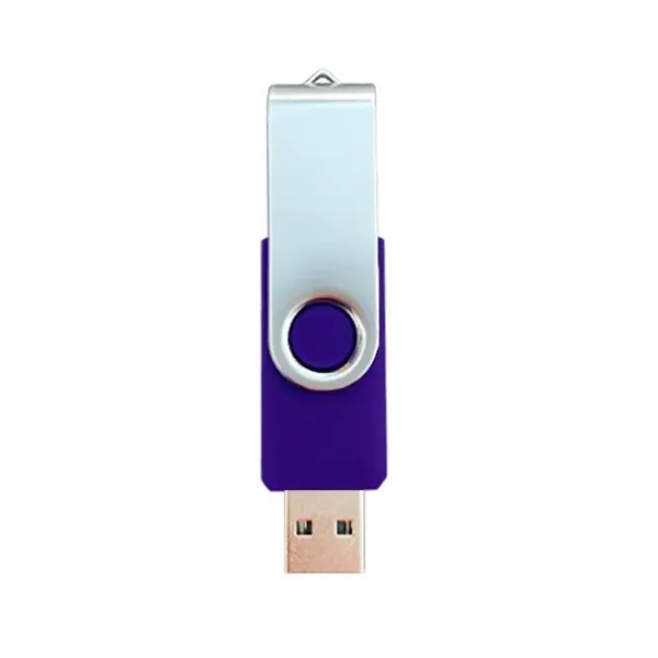4GB Metal Swivel USB Flash Drive - 4GB Metal Swivel USB Flash Drive - Image 1 of 3