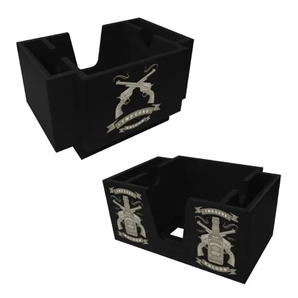 Blond Wood Three-Compartment Napkin Holder - Blond Wood Three-Compartment Napkin Holder - Image 3 of 3