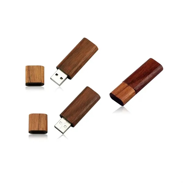Rectangular Wood Casing PCB USB Drive with Detachable Cover - Rectangular Wood Casing PCB USB Drive with Detachable Cover - Image 1 of 1