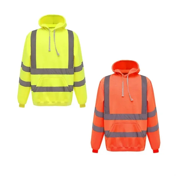 VISIPRO Reflective Safety Hoodie with Bands & Brace - 280G - VISIPRO Reflective Safety Hoodie with Bands & Brace - 280G - Image 4 of 5