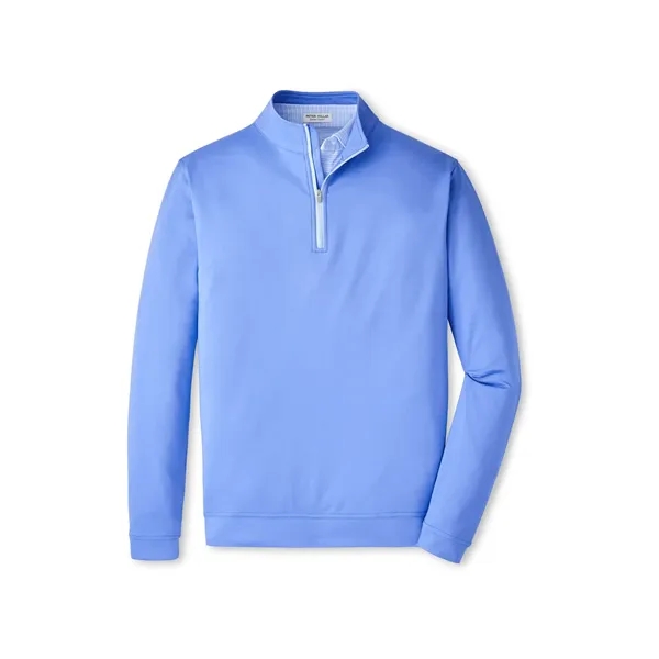 Peter Millar Men's Perth Performance Melange Quarter-Zip - Peter Millar Men's Perth Performance Melange Quarter-Zip - Image 4 of 4