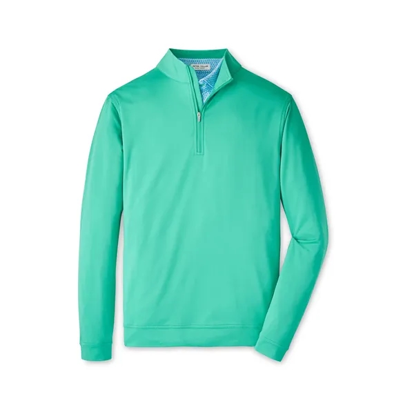 Peter Millar Men's Perth Performance Melange Quarter-Zip - Peter Millar Men's Perth Performance Melange Quarter-Zip - Image 3 of 4