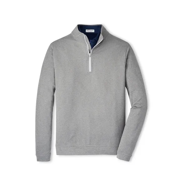 Peter Millar Men's Perth Performance Melange Quarter-Zip - Peter Millar Men's Perth Performance Melange Quarter-Zip - Image 0 of 4