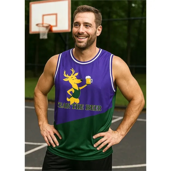 Premium Basketball Uniform - Jersey and Shorts Set - Premium Basketball Uniform - Jersey and Shorts Set - Image 0 of 4